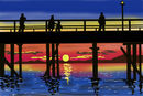 sunset-behind-the-pier