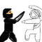 black-and-white-ninjas by luv2draw2112