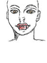 red-lips-and-brown-eye
