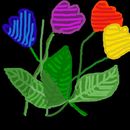 stripey-flowers