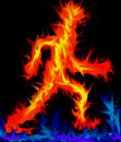 the-man-of-fire-walkin