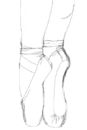 pointe-shoes-sketch