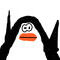cp-bored-black-penguin by brandywolflover